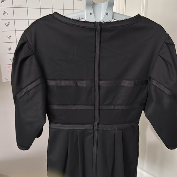 Robert Rodriguez Black Short Dress Puff Sleeve, Poof Sleeve, Mini Dress - Picture 6 of 10